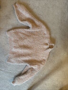 Joie Pink Heathered mock Neck Sweater